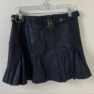 Free People Skirt Size 8 leather skirt Black